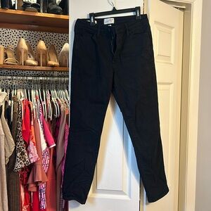 Universal Thread High Rise Slim Straight Black Jeans. Women Size 6
